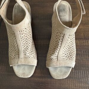 White Mountain Tan Sandals with Slip-On Comfort